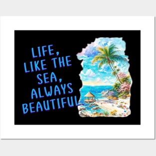 Beach Paradise: Inspirational Canvas Print Posters and Art